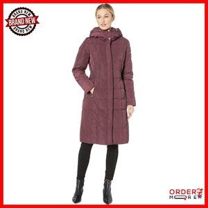 Women's Long Quilted Puffer Coat Down Jacket Knee-Length Winter Warm